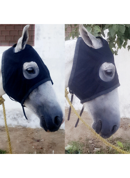 Fly Mask Half without ears -  Black
